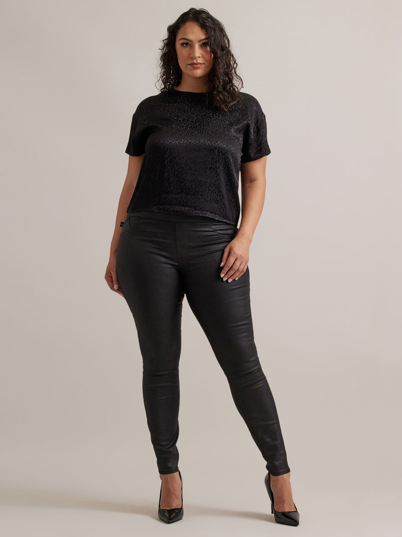 Women's Tonal Leopard Boxy Tee