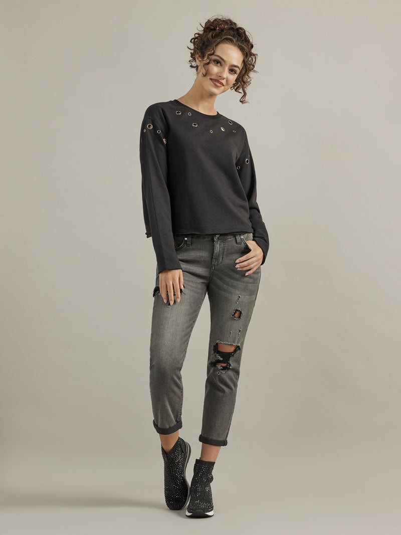 Women's Grommet Sweatshirt