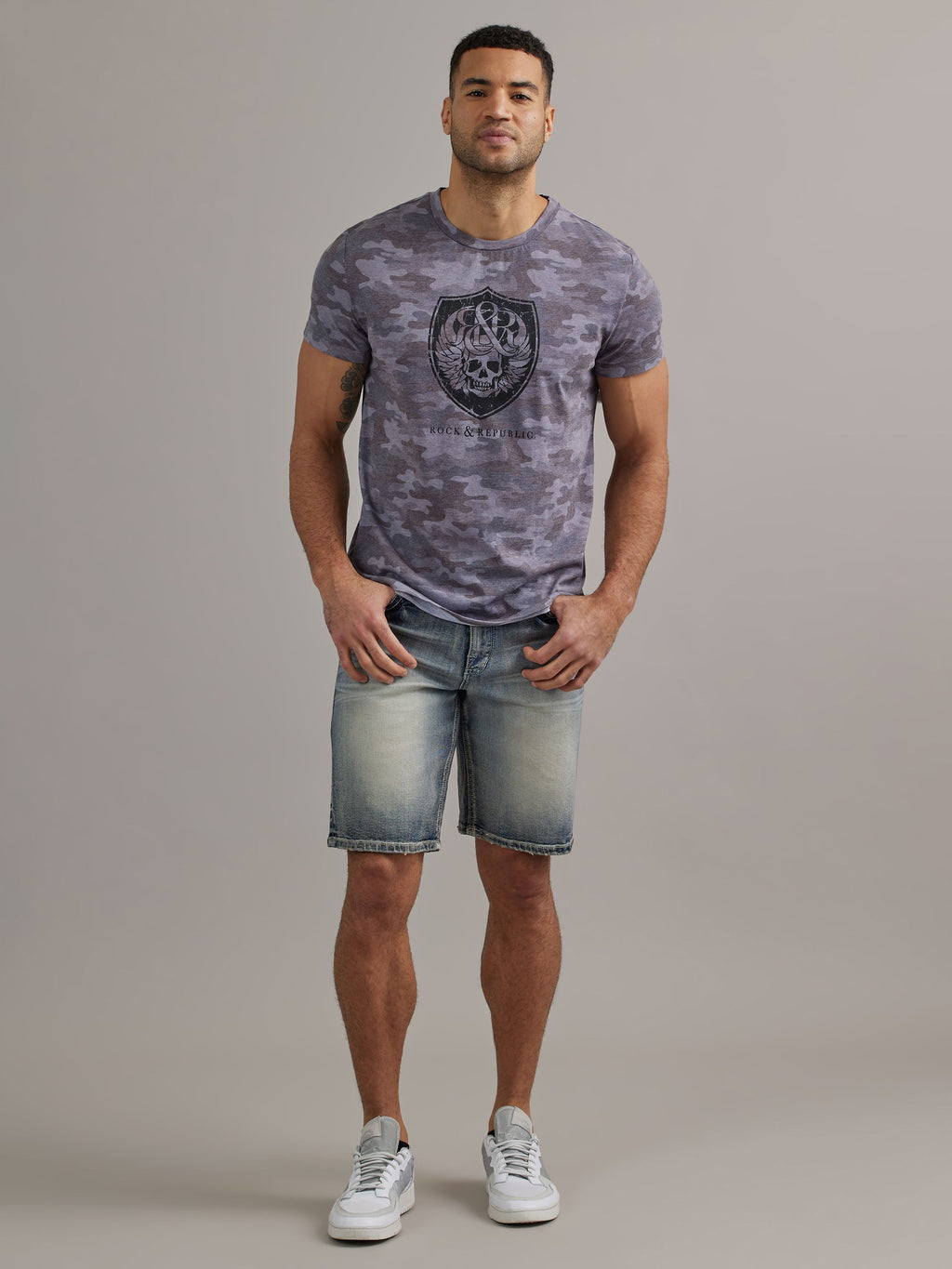 Men's Camo Skull Tee