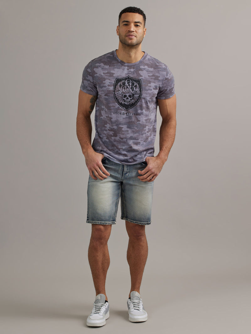 Men's Camo Skull Tee