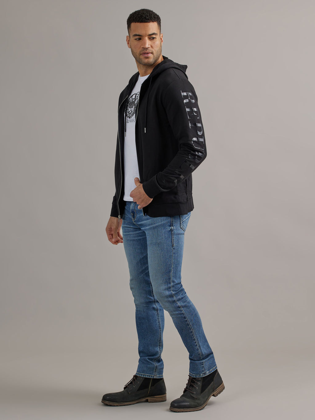 Men's Zip Up Logo Jacket