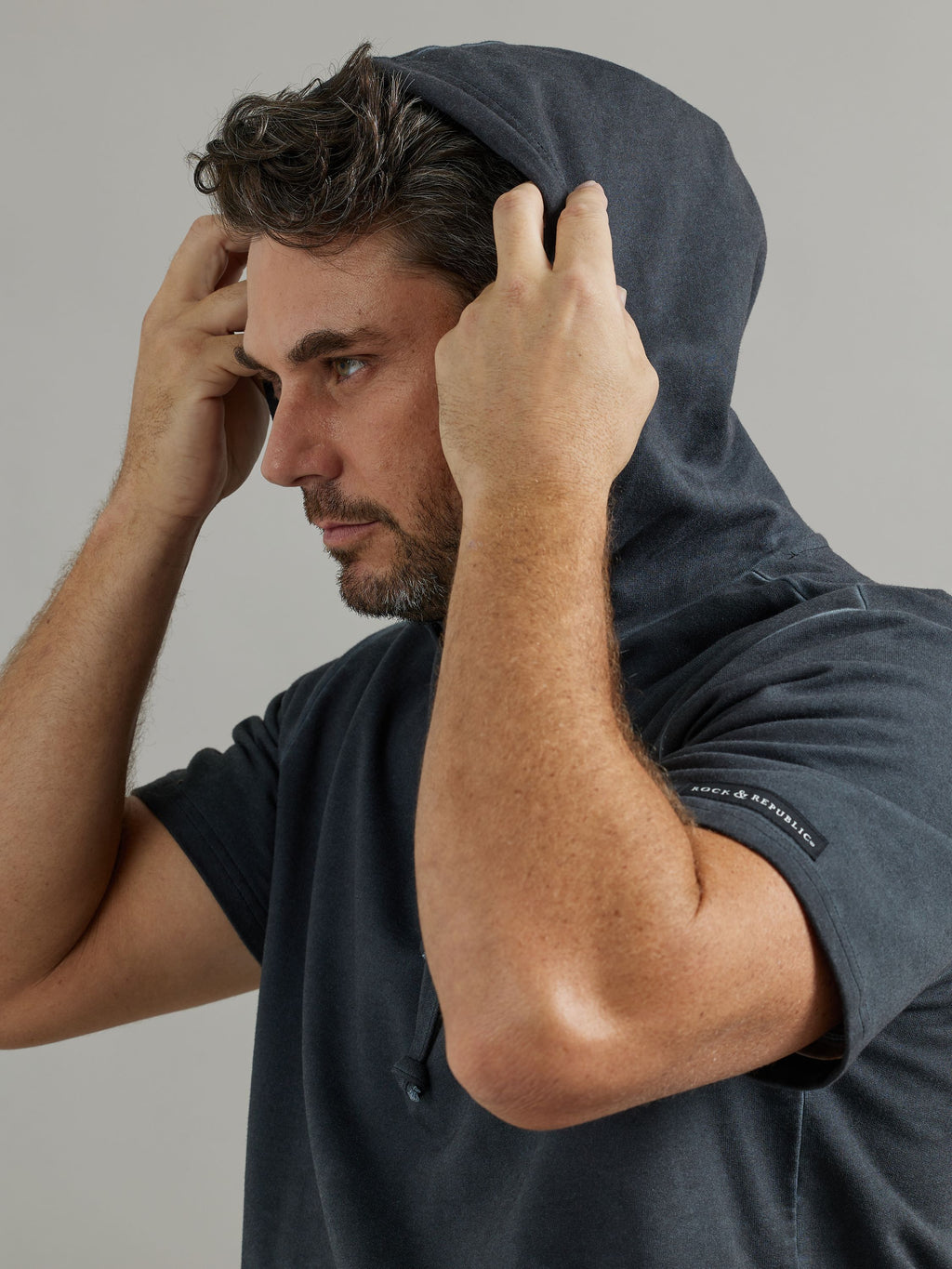 Men's Short Sleeve Hoodie