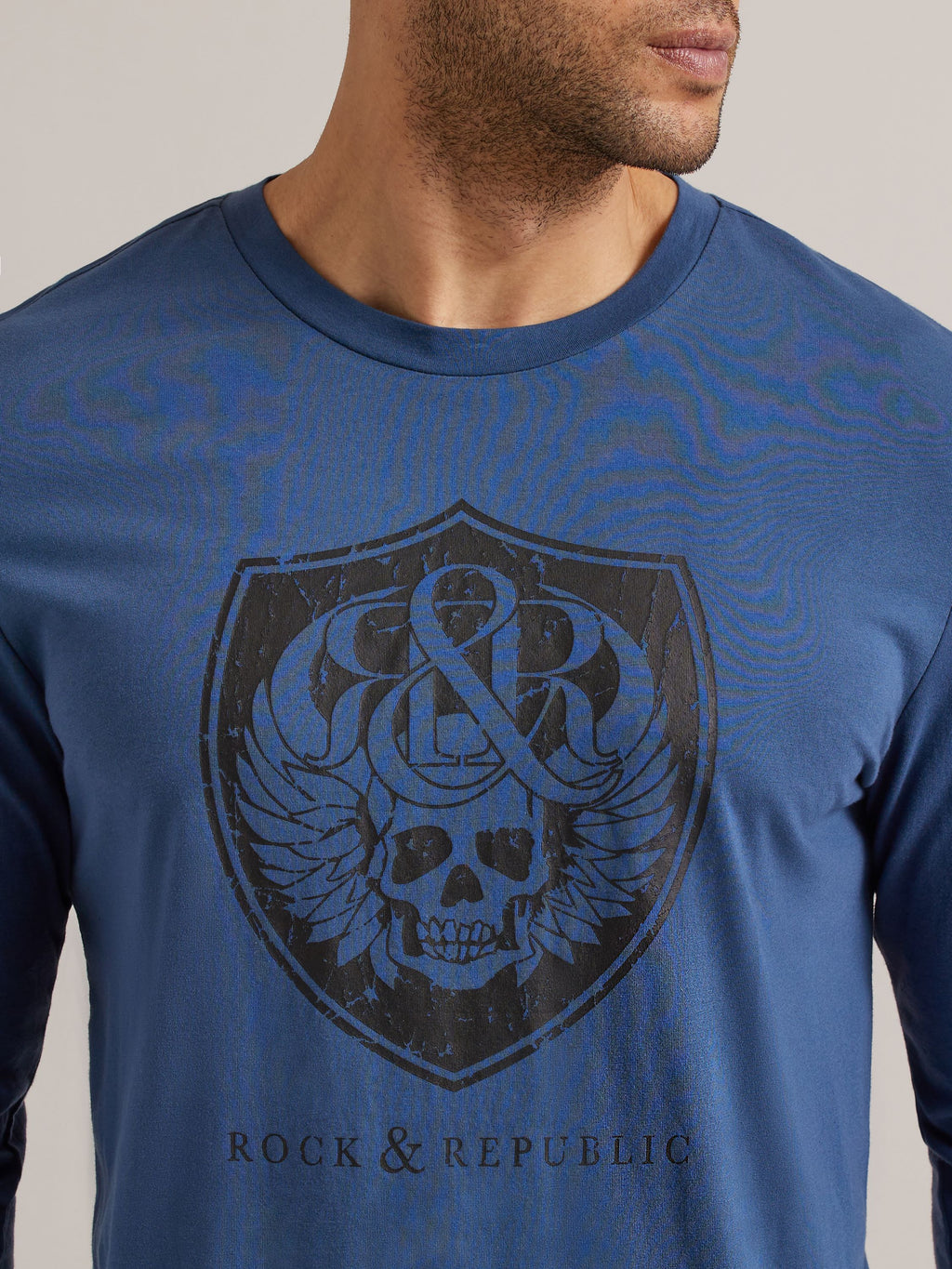 Men's Long Sleeve Skull Tee