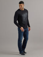 Men's Long Sleeve Abstract Logo Tee