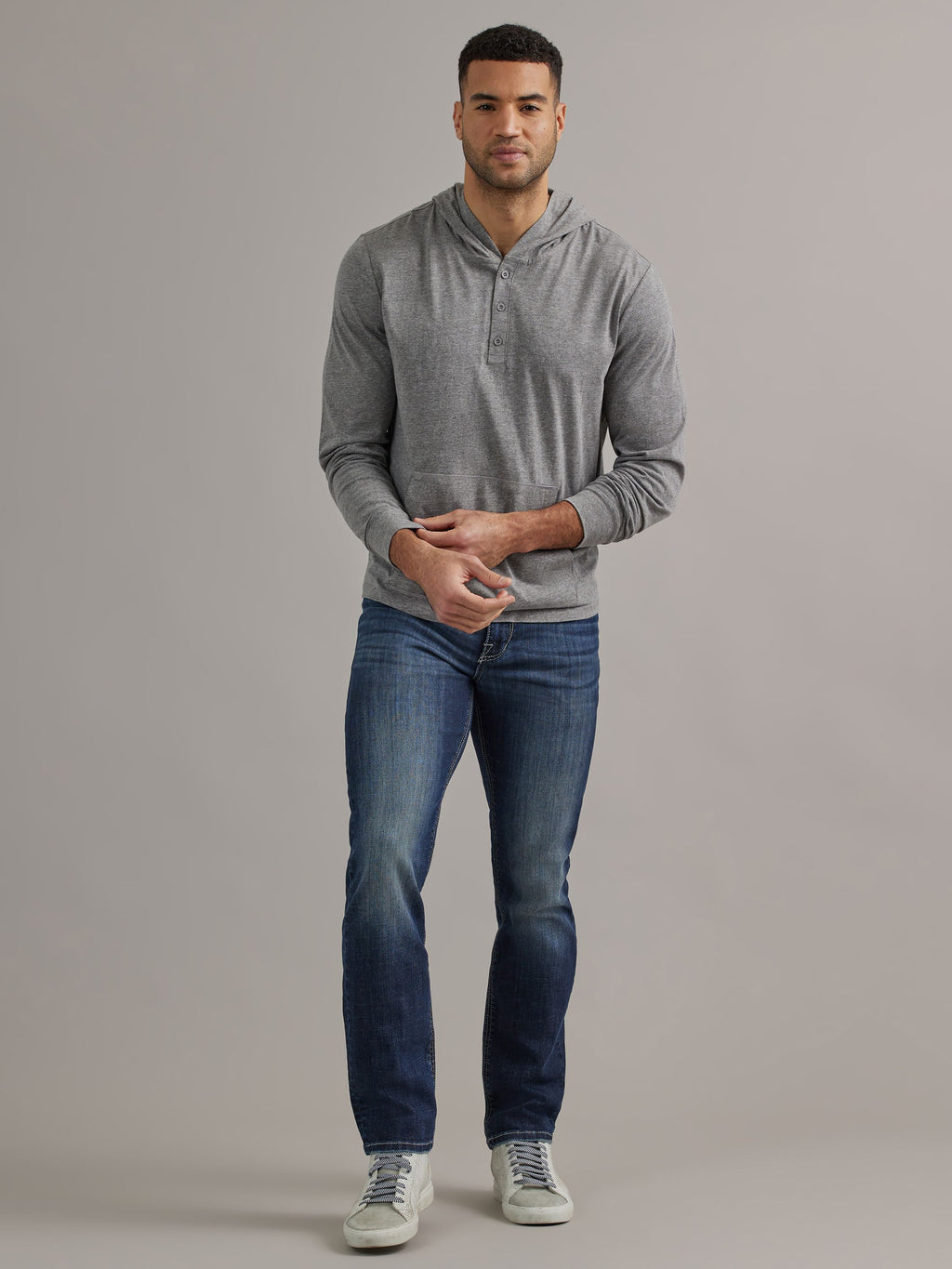 Men's Hooded Henley
