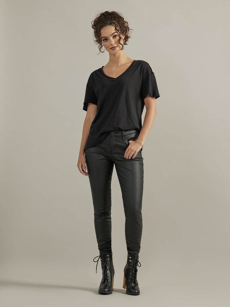 Women's V Neck Oversized Tee