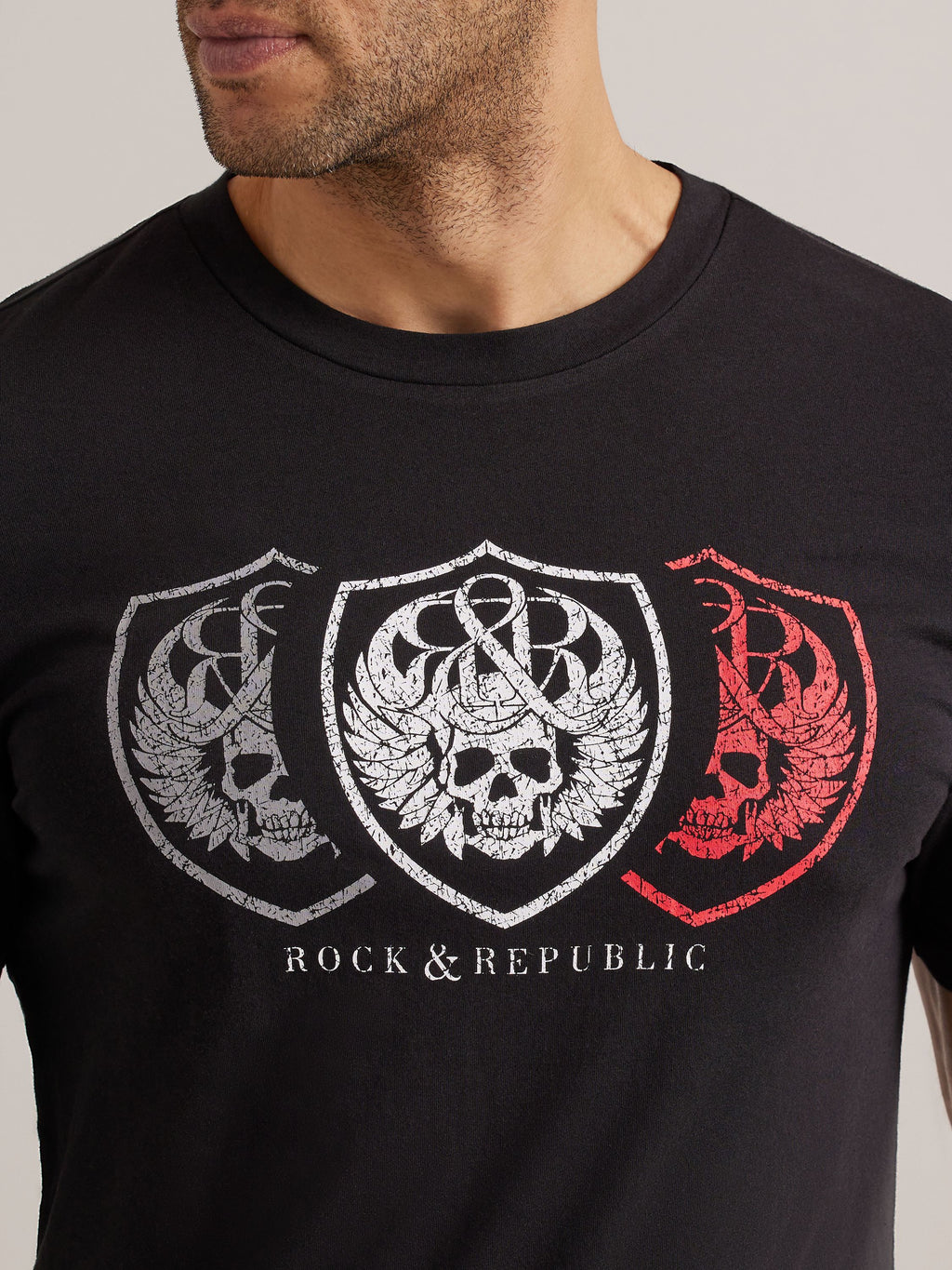 Men's Tri Skull Tee