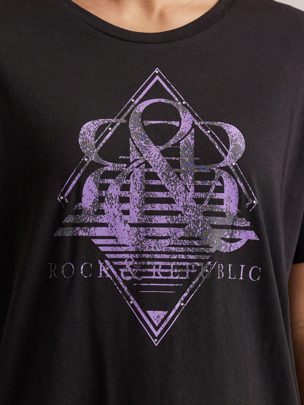 Women's Purple Diamond Oversized Tee