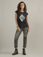 Women's Diamond Leopard Muscle Tee