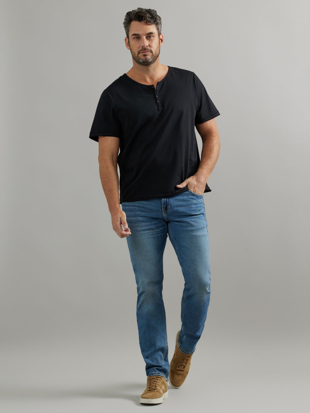 Men's Short Sleeve Henley