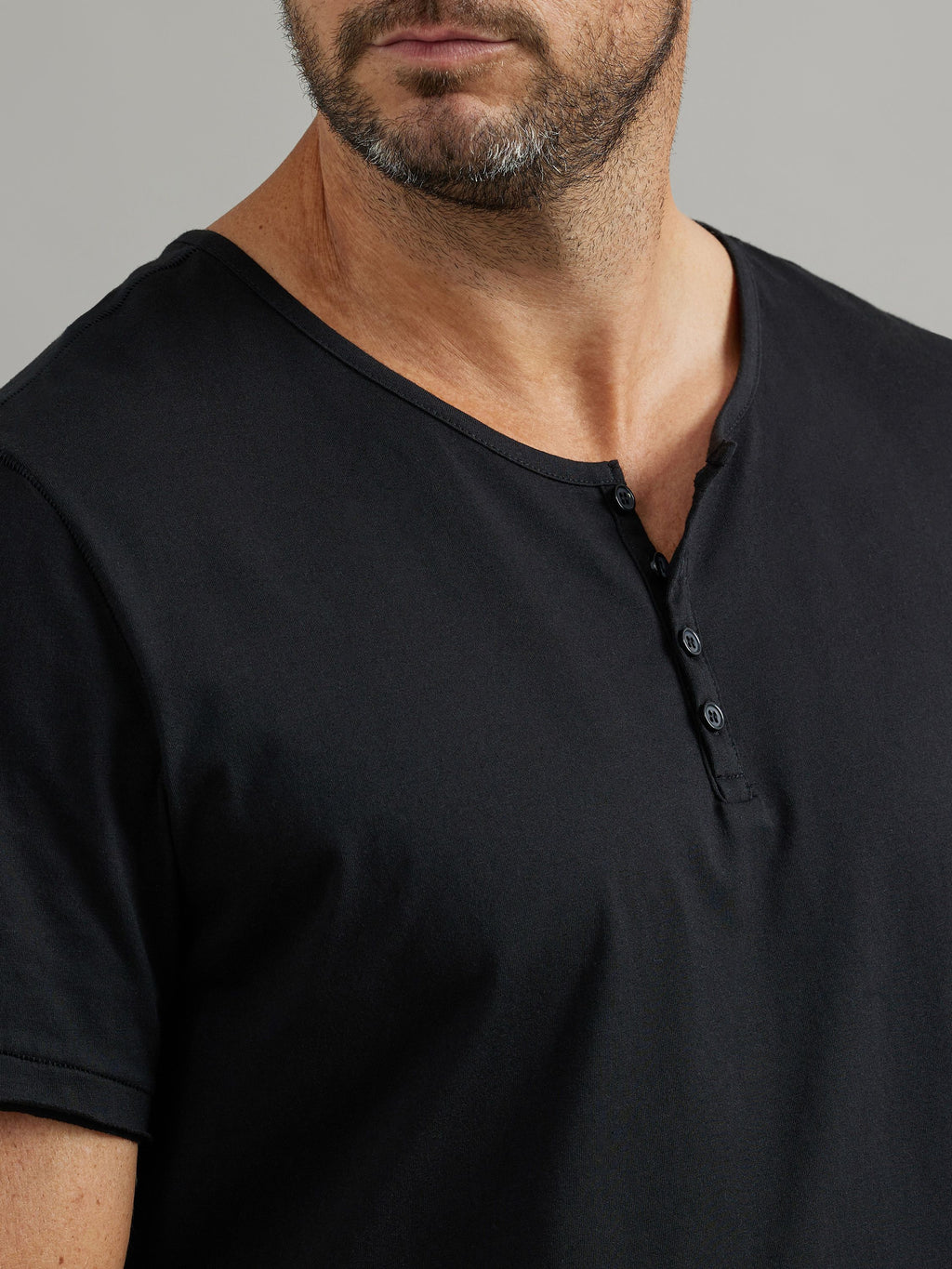Men's Short Sleeve Henley