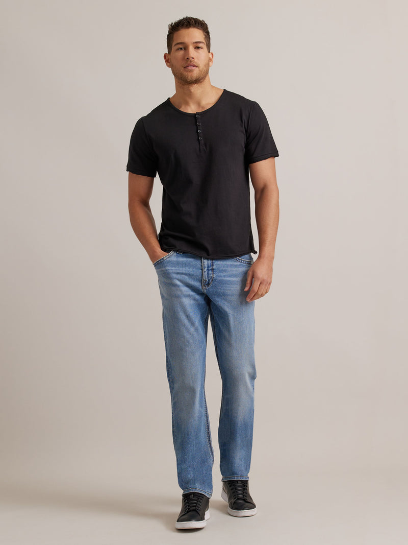Men's Short Sleeve Henley