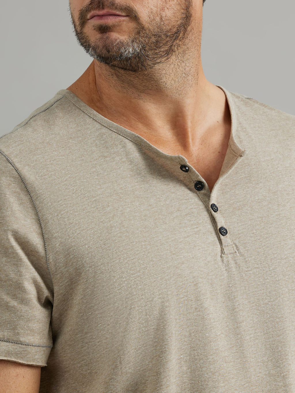 Men's Short Sleeve Henley