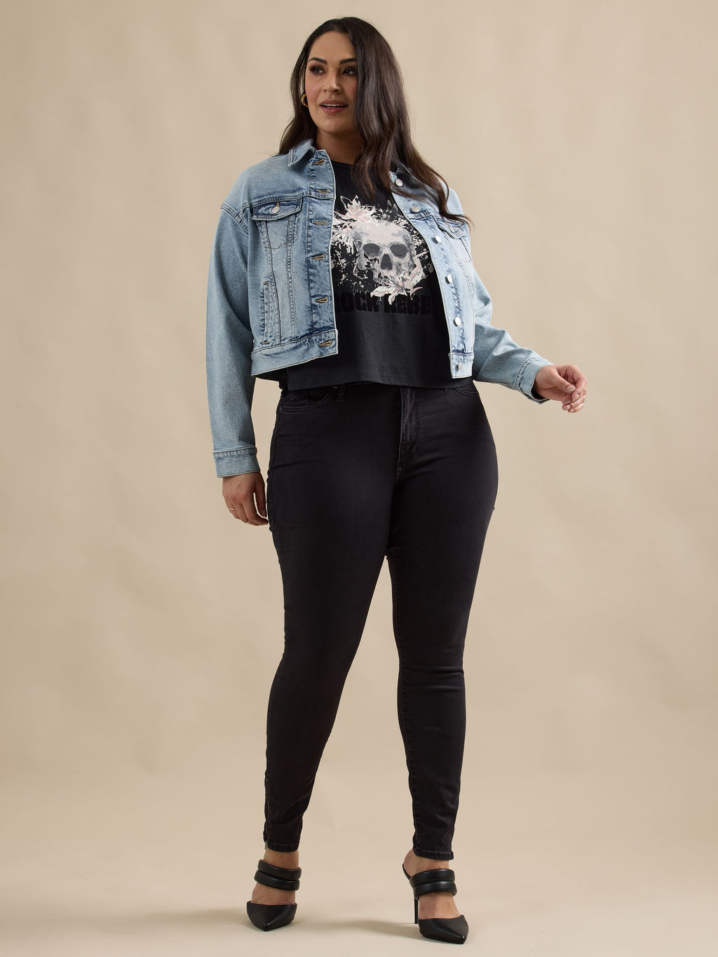 Women's Cropped Denim Jacket