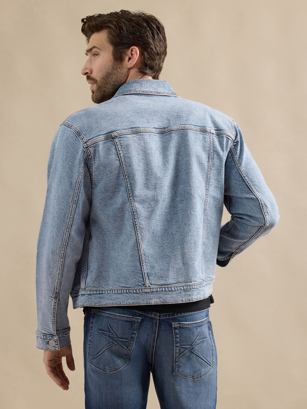 Men's Denim Zip Up Jacket