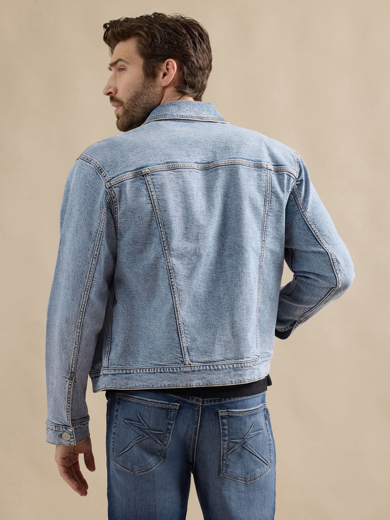 Men's Denim Zip Up Jacket