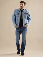 Men's Denim Zip Up Jacket