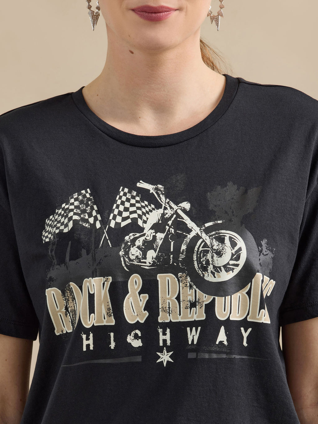 Women's Motorcycle Oversized Tee