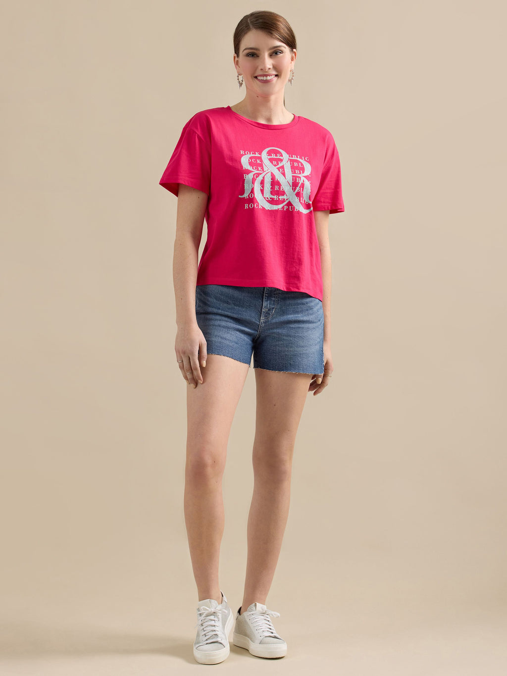 Women's Repeat Logo Boxy Tee