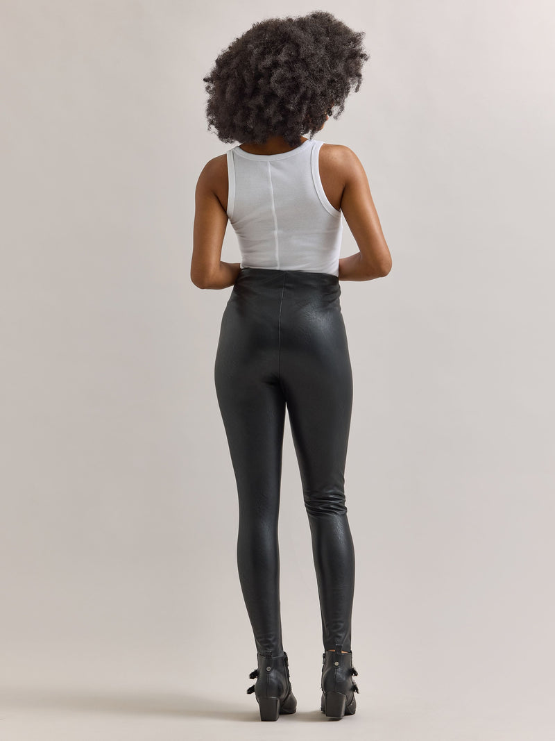 Women's Vegan Leather Legging