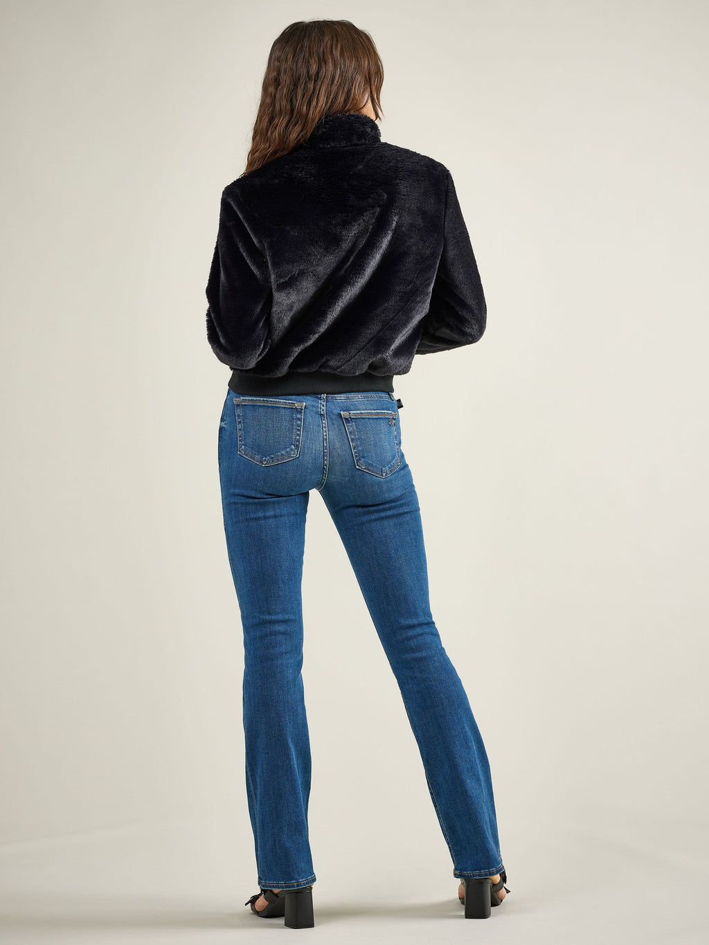 Women's Faux Fur Bomber Jacket