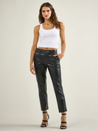 Women's Vegan Leather Trouser
